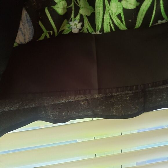 SILKLAND A-Line Linen Floral Midi Skirt - Picture 4 of 8